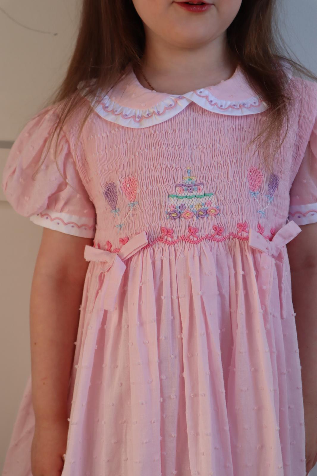 Birthday Smocked Dress (Pre-Order)